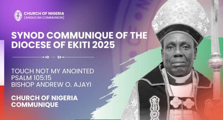 Communiqué: 2025 Synod of Ekiti Anglican Diocese Addresses Evangelism, National Challenges, and Christian Living