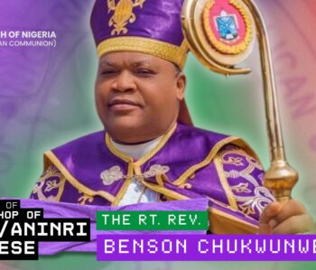 Biography of The Bishop of the Diocese of Awgu/Aninri – The Rt. Rev. Dr. Benson Chukwunweike