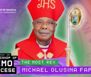 Biography of The Bishop of the Diocese of Remo – The Most. Rev. Dr. Michael Olusina Fape