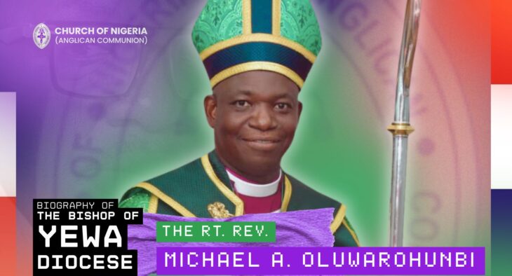Biography of The Bishop of the Diocese of Yewa – The Rt. Rev'd Michael Adebayo Oluwarohunbi