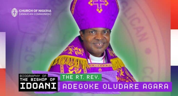 Rt. Rev. Adegoke Oludare Agara, Bishop of Idoani, Church of Nigeria Anglican Communion, Diocese of Idoani Bishop, Anglican Bishop Nigeria, Nigerian Anglican Bishops, Adegoke Agara Biography, Bishop Agara Profile, Bishop Ordination Nigeria, Nigerian Church Leaders, Immanuel College of Theology Ibadan Alumni, University of Lagos Education, Anglican Vicar Nigeria, Archdeacon Lagos Diocese