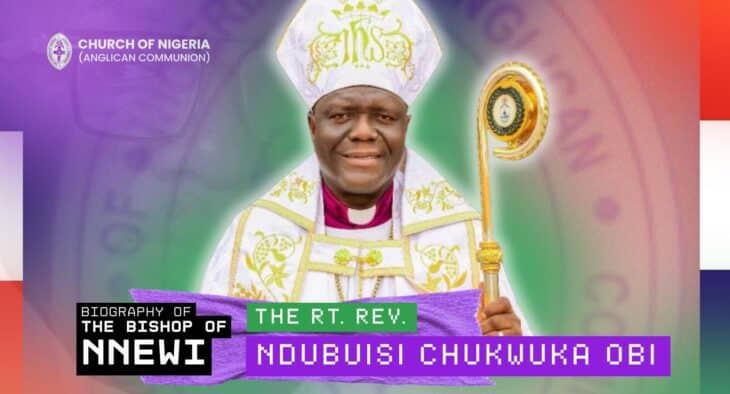 Biography of the Bishop of Nnewi Diocese – The Rt. Rev. Ndubuisi Chukwuka Obi